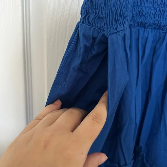 EUC Torrid Royal Blue Ruffle Strap Dress - Picture 4 of 8